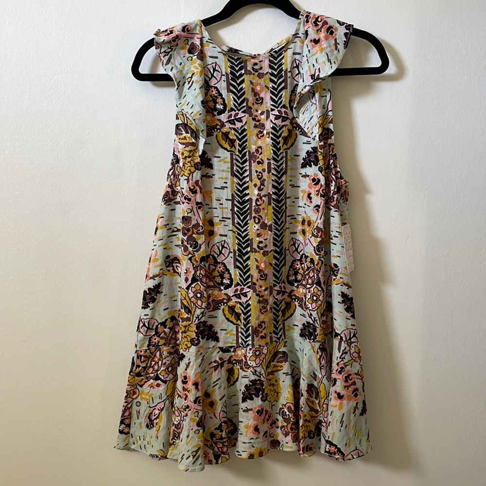 Free People Summer in Tulum Tunic In Botanical Size S